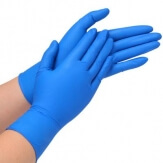 Mănuși din cauciuc nitril albastru L ****