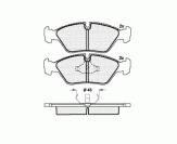 КОЛОДКИ DBS2038 SP158 T0413