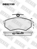 ТОРМОЗНЫЕ КОЛОДКИ DBS2199 (SP 137) (T5059) * AUDI 80/ VW PASSAT ПЕРЕД.