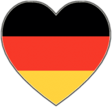 Стикеры на машину "Германия сердце"