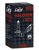Лампа галогеновая H11 12V/55W, PGJ19-2 STANDART+30%