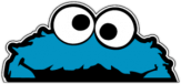Sticker pentru masina "Cookie Monster Window"