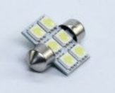 Lampă spot LED C5W 12V T11x31-S8.56SMDdimensiune 5050 ALB