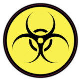 Autocolante auto "Hazard biologic" Autocolante auto "Hazard biologic"