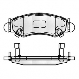 ТОРМОЗНЫЕ КОЛОДКИ DBS3319 (T1486) * OPEL AGILA/SUBARU JUSTY/SUZUKI IGNIS,SWIFT,WAGON R+ ПЕРЕД.