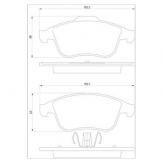ТОРМОЗНЫЕ КОЛОДКИ DBS2606 (T1851) * SCENIC FORD FIESTA/ MAZDA 2 (07-)