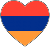 Стикеры на авто "Армения сердце"