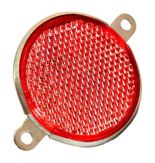Reflector fi 80 cu două șuruburi (rotund roșu)