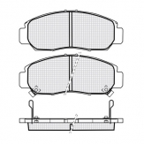 ТОРМОЗНЫЕ КОЛОДКИ DBS3255 (SP 628) (Т1411)* HONDA STREAM, LEGEND ПЕР.