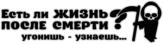 Autocolante auto "Есть ли жизнь после смерти"